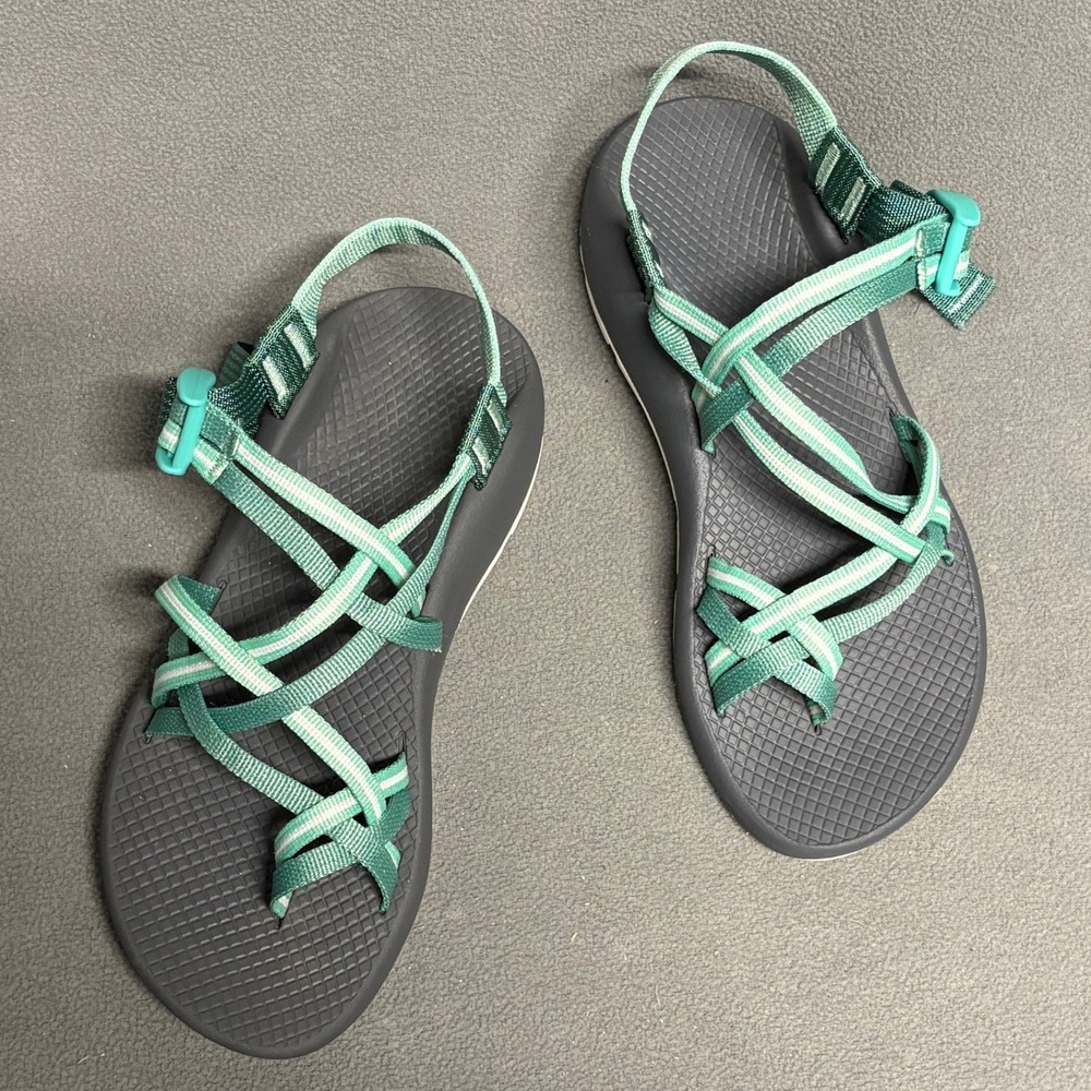 Chaco Classic ZX/2 Sandals Varsity Pine Womens Size 8 Excellent Strappy Hiking